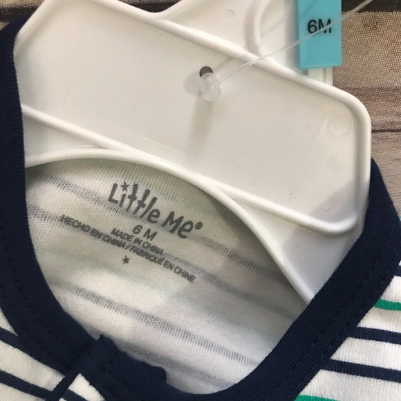 Little Me NEW NWT 3 Pc Train Outfit 6 mo Navy Set - Picture 2 of 3